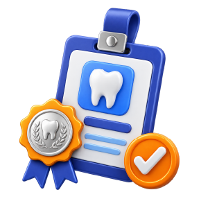 Dental credentialing icon